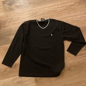 Polo Ralph Lauren Vintage Black V-Neck Sweater
